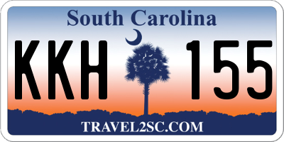 SC license plate KKH155