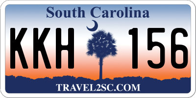 SC license plate KKH156