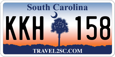 SC license plate KKH158