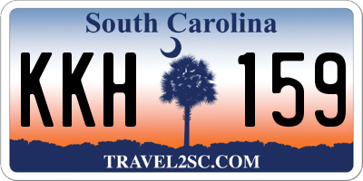 SC license plate KKH159