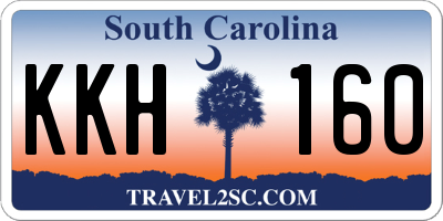 SC license plate KKH160