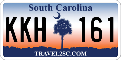 SC license plate KKH161
