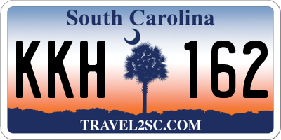 SC license plate KKH162