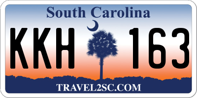 SC license plate KKH163