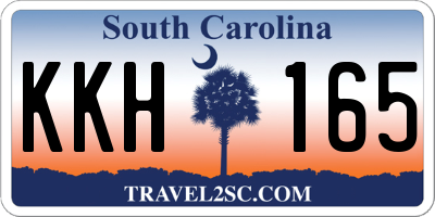 SC license plate KKH165
