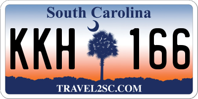 SC license plate KKH166