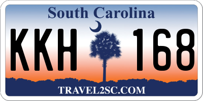 SC license plate KKH168