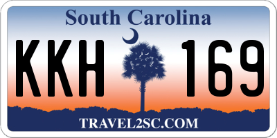 SC license plate KKH169