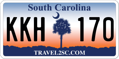 SC license plate KKH170