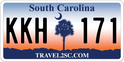 SC license plate KKH171