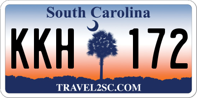 SC license plate KKH172