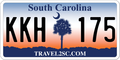 SC license plate KKH175