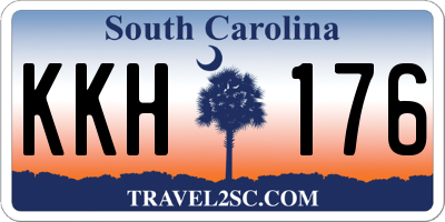 SC license plate KKH176