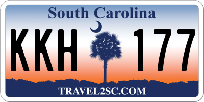 SC license plate KKH177