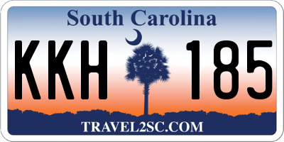 SC license plate KKH185