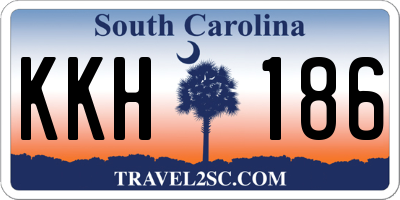 SC license plate KKH186