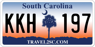 SC license plate KKH197