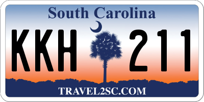 SC license plate KKH211