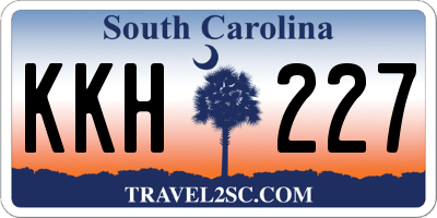 SC license plate KKH227
