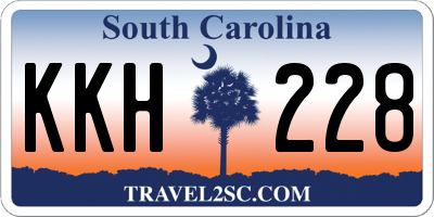 SC license plate KKH228