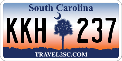 SC license plate KKH237