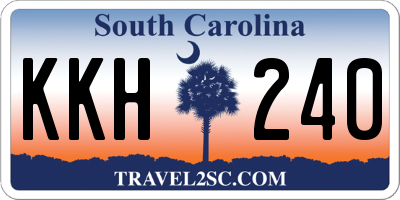 SC license plate KKH240