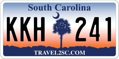 SC license plate KKH241
