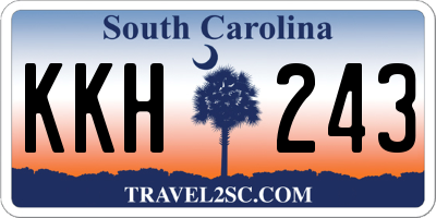 SC license plate KKH243