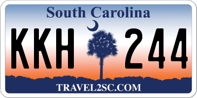 SC license plate KKH244