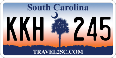 SC license plate KKH245