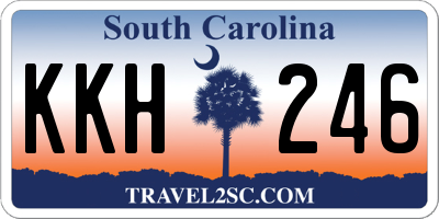 SC license plate KKH246