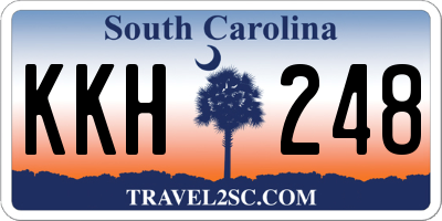 SC license plate KKH248