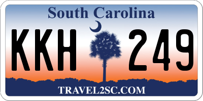 SC license plate KKH249
