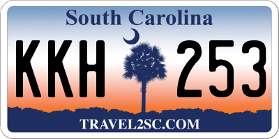 SC license plate KKH253