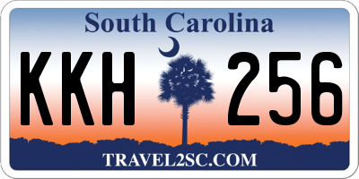 SC license plate KKH256