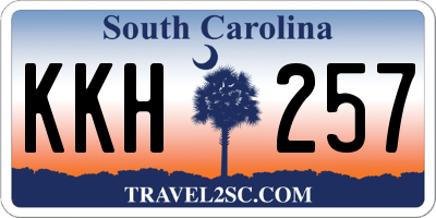 SC license plate KKH257