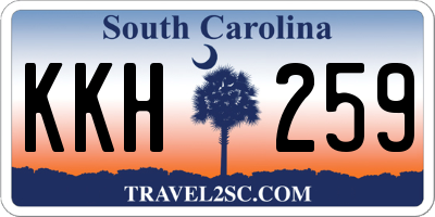 SC license plate KKH259
