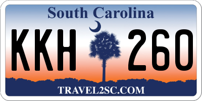 SC license plate KKH260