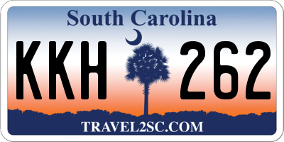 SC license plate KKH262