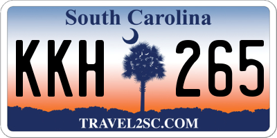 SC license plate KKH265