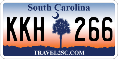 SC license plate KKH266