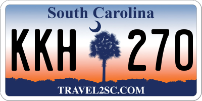 SC license plate KKH270