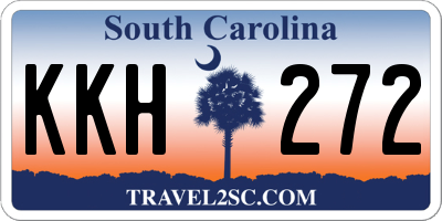 SC license plate KKH272