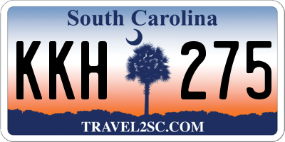 SC license plate KKH275