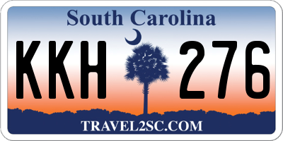 SC license plate KKH276