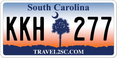 SC license plate KKH277