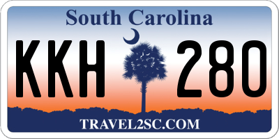 SC license plate KKH280
