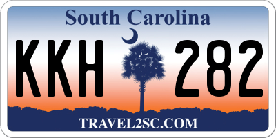 SC license plate KKH282