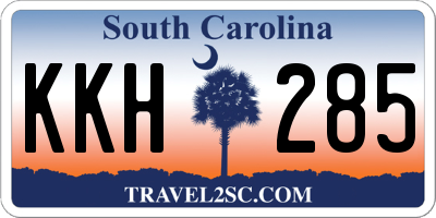 SC license plate KKH285