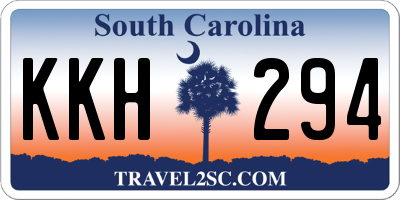 SC license plate KKH294